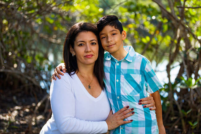 Mother-and-son-outdoor-portrait